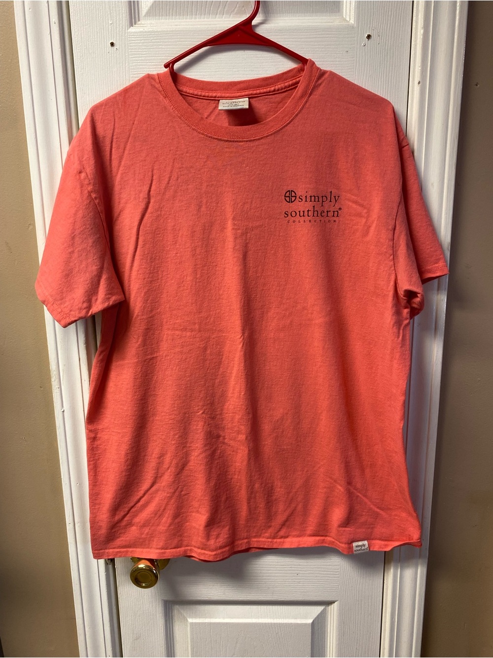 Simply Southern Coral Short Sleeve Logo Tee